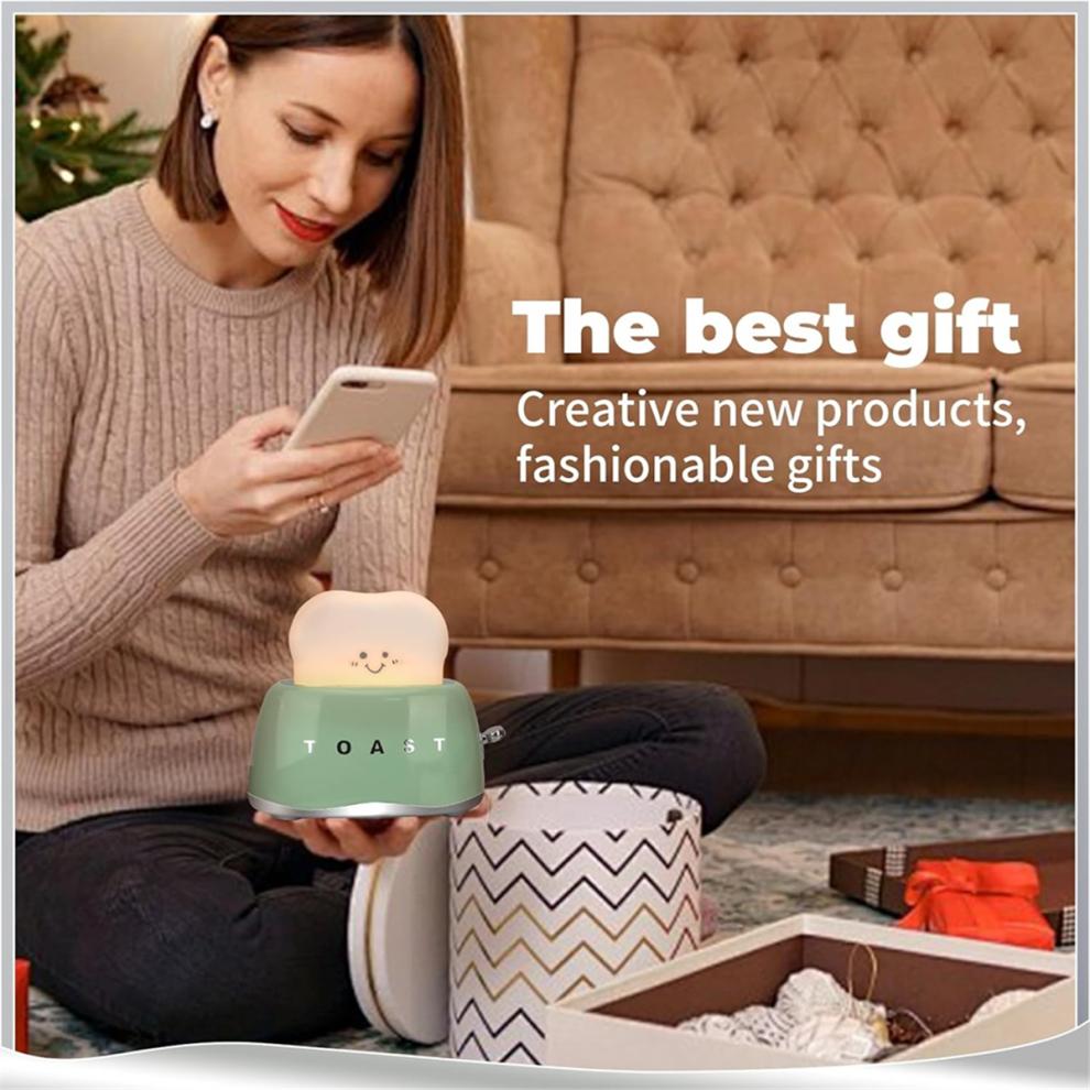 Retro Decor Toaster Lamp,Retro Shape Desk Decoration Gifts for Teens Teenages Tweens Women 