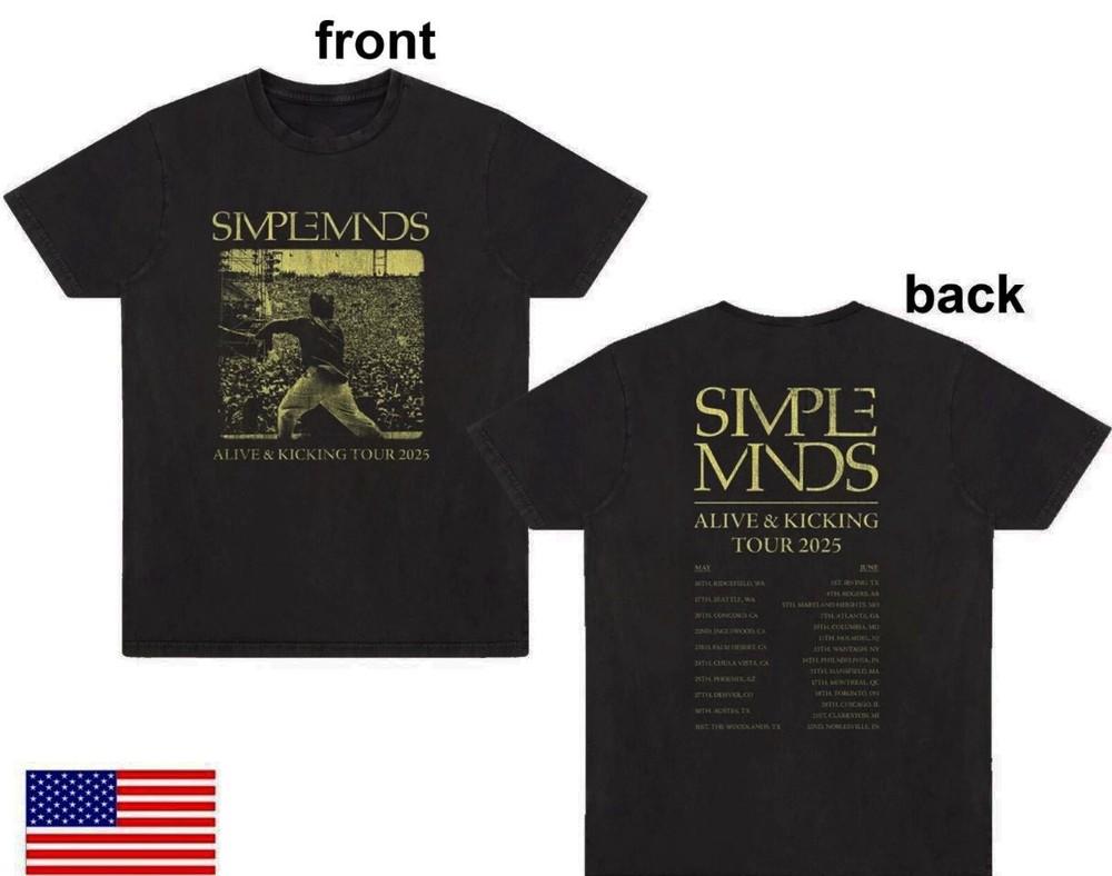 NEUES Simple Minds Alive amp Kicking 2025 Tour Datum T-Shirt Fan Geschenk TM TRENDING