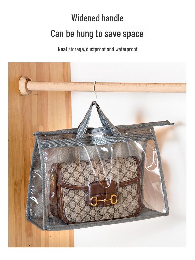 Waterproof Hanging Handbag Dust Cover & Organizer
