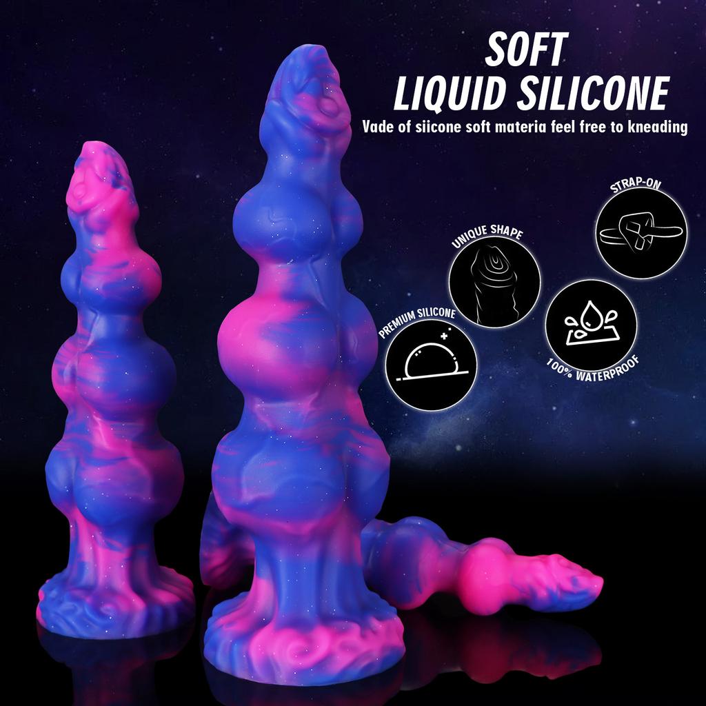 Dierlijke Vorm Hond Knoop Dildo - Realistische Siliconen Anale Stretcher voor Mannen & Vrouwen, BDSM Seksspeeltje met Zuignap