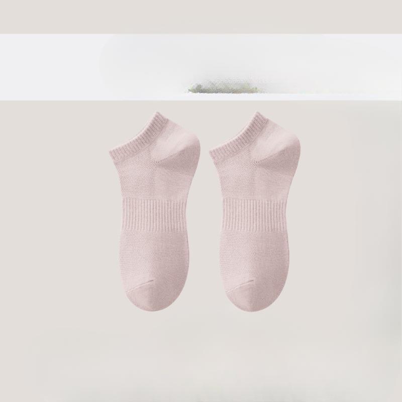 

Women s Socks, Summer Pure Cotton Antibacterial, Deodorizing, Sweat-absorbing, Breathable and Anti-pilling Short Tube Boat Socks 1 pair рожевий