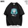 Hatsune Miku Miku Pixel Short Sleeve Adult Children's T-shirt Loose Half Sleeve Anime Creative Clothes