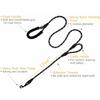 Reflective Double Handle Dog Leash - Anti-pull Heavy Duty Rope With Non-slip Grips For Large Dogs Outdoor Training 