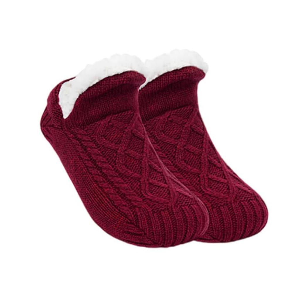Super Warm Non Slip Winter Floor Socks Thermal Women Mens Slipper Socks Short Cotton Thickened Home Sleeping Fuzzy Floor Sock