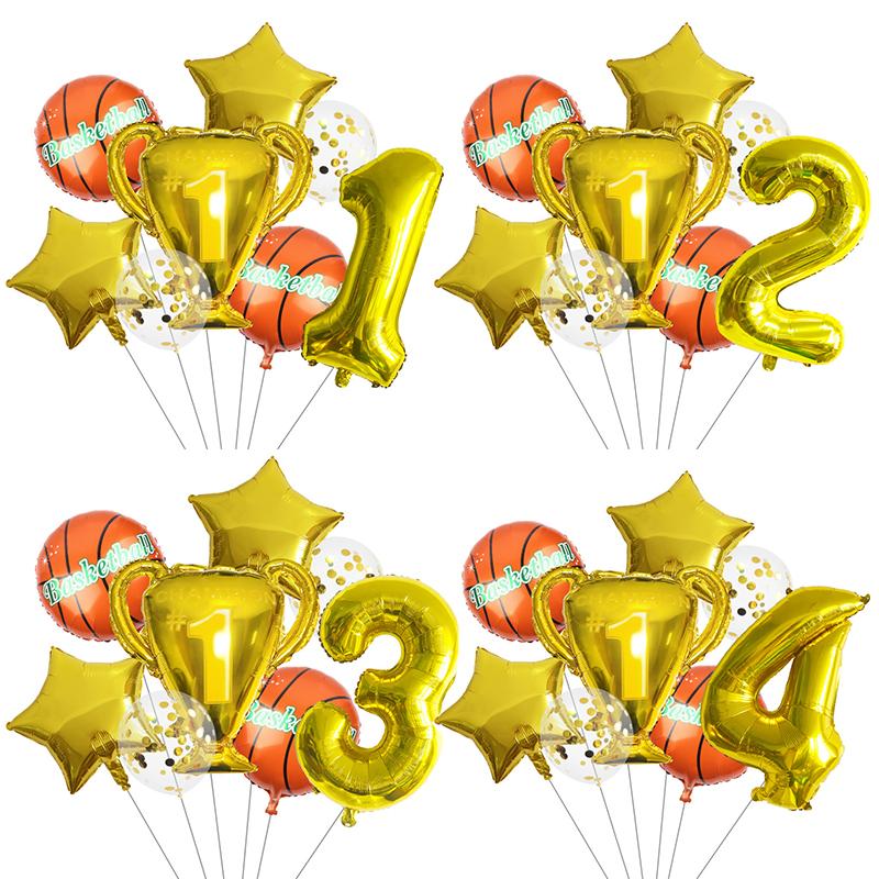 Impreza Tematyczna Koszykówka Kreskówkowa Jednorazowa Zastawa Stołowa Papierowe Talerzyki Kubki Balon Baby Shower Urodziny Impreza dla Dorosłych Dekoracje Zaopatrzenie