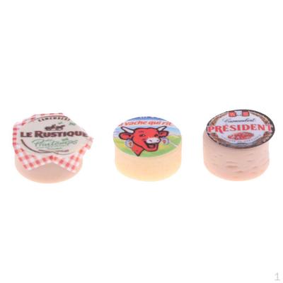 3Pcs 1:12 DollHouse Miniature Mini Cheese