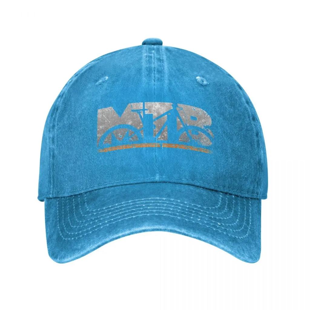 MTB Mountain Bike Mountain Bike Downhill Gift Baseball Cap Vintage Distressed Denim Sun Cap  Outdoor Activities Gift Hats Cap