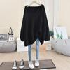 Korean Style Casual Long Sweatshirts Oversized Spring Female Hoodie V-neck Drawstring Solid Color Long Sleeve Pullovers Ladies