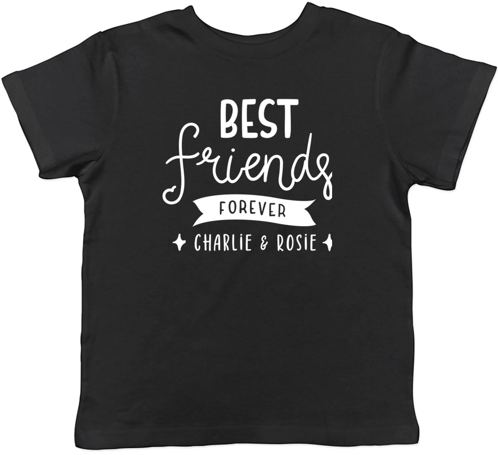 Personalised Best Friends Forever Kid T-Shirt Any Names Friendship Children Boy 100