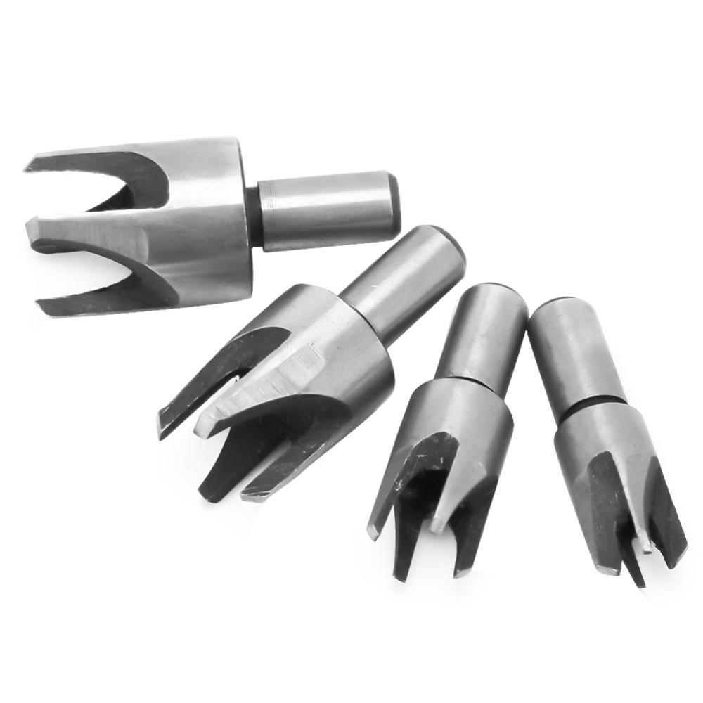 4 pezzi 45# Acciaio al Carbonio Tassellatore per Legno Utensile Punte in Acciaio ad Alto Carbonio Per Lavorazione del Legno