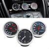 2025 New 3Pcs Car 4cm Hygrometer for Time Clock Temperature Thermometer Moisture M