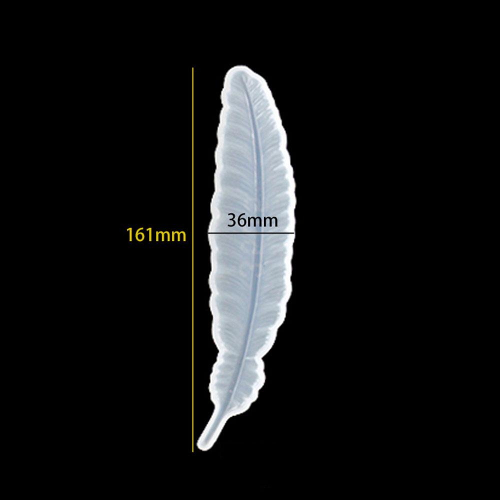 1PC Pick Rectangle Feather Instrument Shape Silicone Bookmark Resin Mold For Making Epoxy Resin Jewelry DIY Crafts Transparent