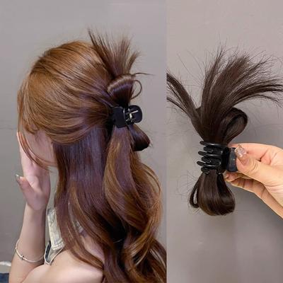 Parrucca per capelli da donna Artiglio Pigro Testa Granchio Clip Fermaglio Accessori per capelli Coda di cavallo alta