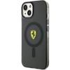 Etui Do iPhone 14 Ferrari Hardcase Translucent MagSafe Czarne