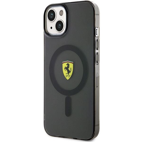 Etui Do iPhone 14 Ferrari Hardcase Translucent MagSafe Czarne