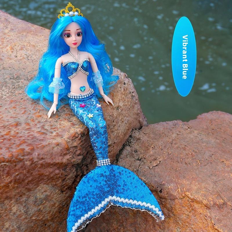 

Кукла Принцесса Русалочка Детская Игрушка для Девочки Игра в Воду Кукла Ручной Работы Игровой Домик Подарок на День Защиты Детей 42cm