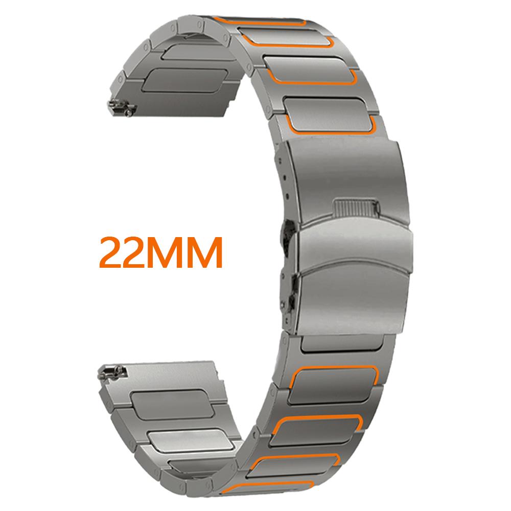 22mm Titanium Strap for Amazfit Balance GTR 4/3/2 Luxury Business Band Bracelet for Huawei Watch GT5 Pro GT4 46mm 4Pro Ultimate