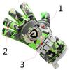 Thickened 4mm Latex Goalie Gloves With Finger Protection Goalkeeper Gloves Men Soccer Football Goal keeper Gloves