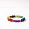 Festive Gifts Vibrant Rainbow Color Beaded Bracelet Fashion Jewelry For Unisex Daily Wear Stylish And Eye Catching Matching Accessory