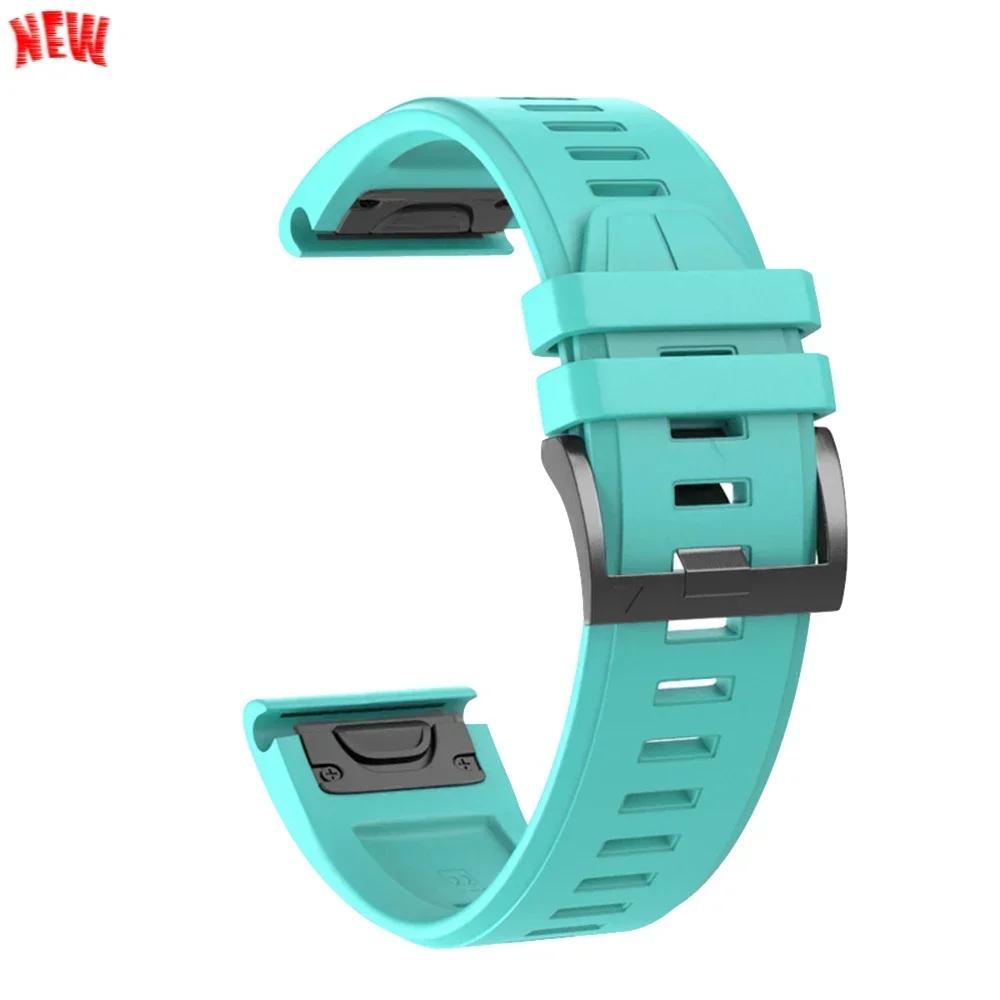 Cinturino in Silicone da 26mm 22mm Per Garmin Fenix 8 E 7 7X Pro 5 5X Plus 6 6X Pro Epix Gen 2 Cinturino Tactix 8 7/Enduro 3 Braccialetto QuickFit