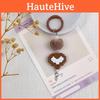 Melad Asymmetrical Cookie Bear Earring Set With Heart Charm For Women And Teens
