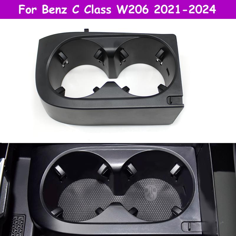 LHD W206 Car Front Center Console Water Cup Holder Car Interior Replacement Parts For Mercedes Benz C Class -2024 2068107801