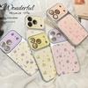 Korean Style Floral iPhone 17 Pro Max Case with Large Viewing Window