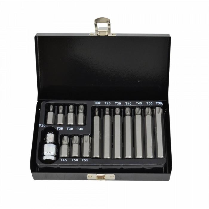 AW Tools 1/2 Black Line Torx Bits Set (Pack of 15)