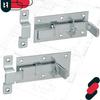 Kotarbau® Universal Latch Bolt For Doors, Wickets, Gates, Steel, 130 Mm + Padlock
