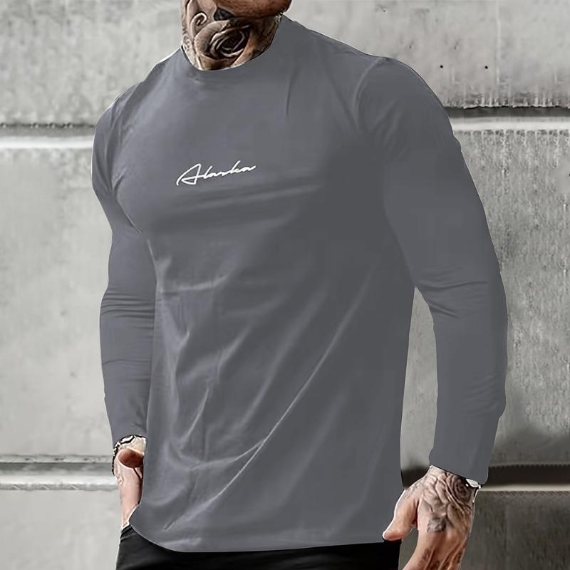 Vintage T Shirt 3D Simple Cross Print Casual Long Sleeve Men's Loose O Neck Comfortable Sweatshirt European Clothing 5Xl