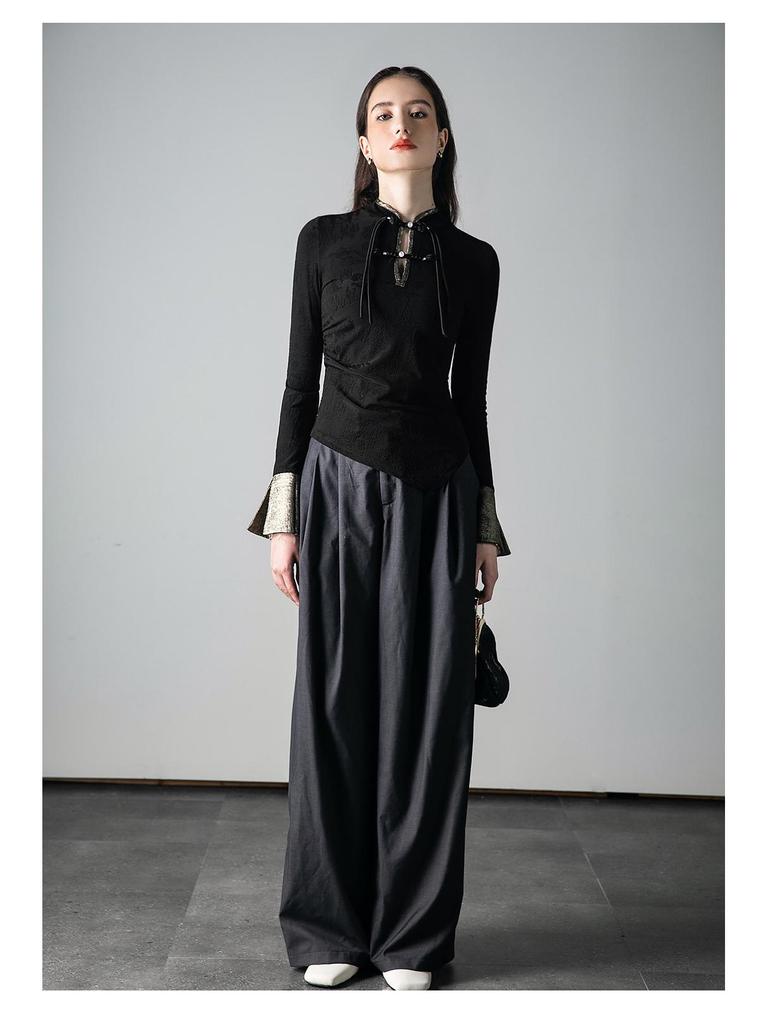 Women's Chinese-Style Tops: New Slim-Fit Autumn & Winter Shirts