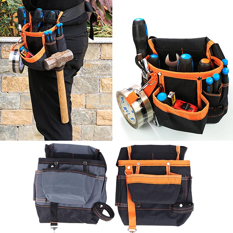 1Pc Multi-use Hardware Maintenance Waist Bag - 600D Oxford Cloth Multi-pocket, Electrician Carpenter Tool Organizer Belt Bag