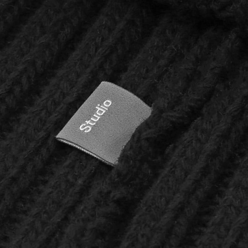 UNDERCONTROL STUDIO NECK WARMER / RIB / LAMBS Wool / BLACK