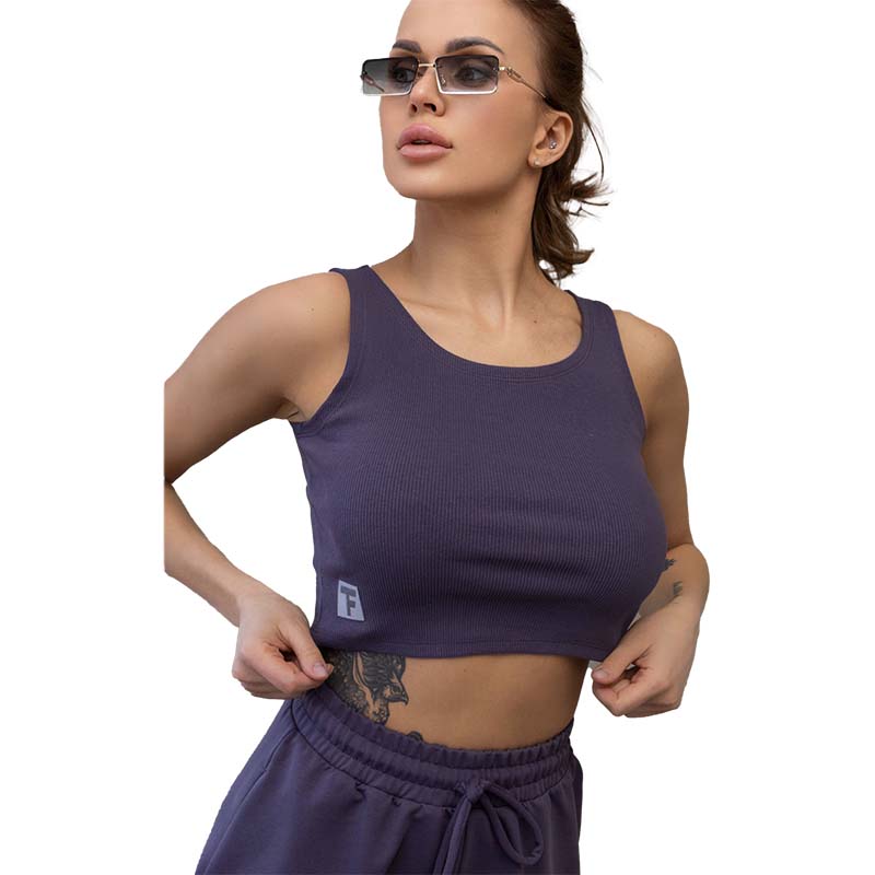 Женская майка-топ в рубчик N9-RB TotalFit  (06399882)