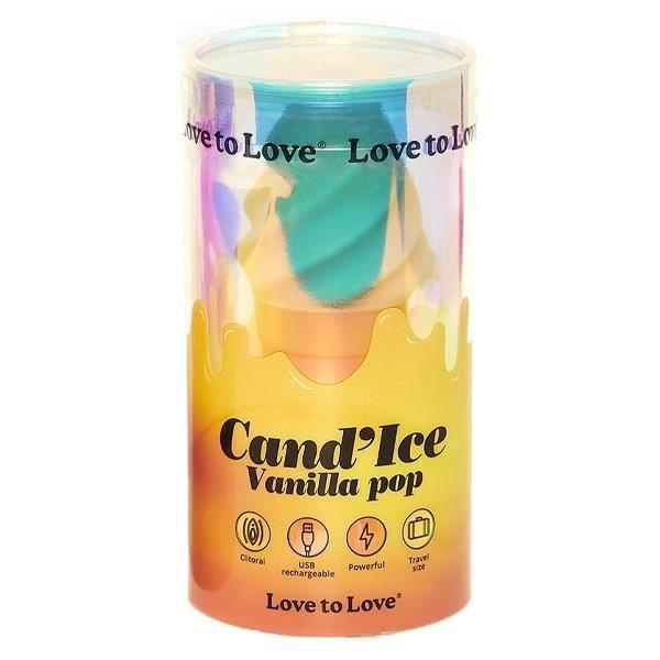 Jouet sexuel - Love to Love Cand'Ice Vanilla Pop - Étanche - 10 modes de vibrations - Silicone