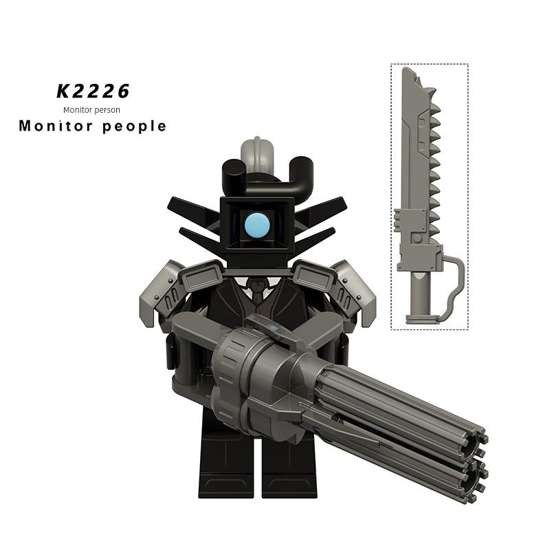 

UFO Toilet Man Vs Titan Monitor Man TV Audio Man without God of War 2024 New Arrival Toy Building Blocks Doll Burgundy