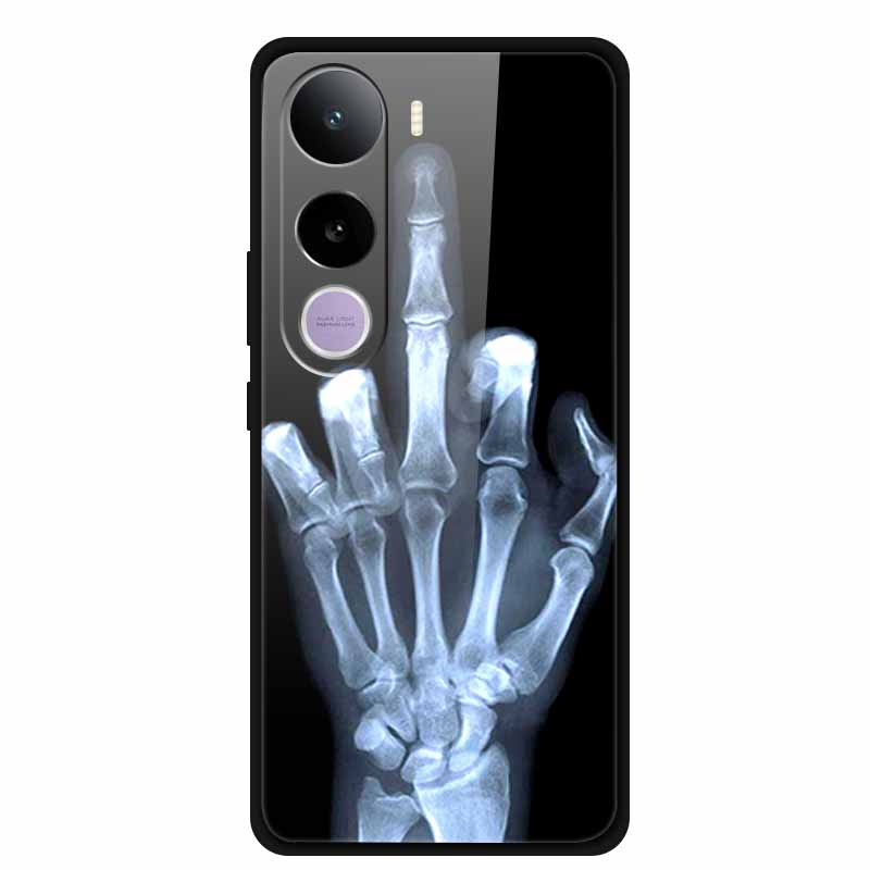 For Vivo Y400 5G Case Y 400 6.67" Animal Wolf Lion Tempered Glass Hard Back Cover For Vivo Y400 2025 Phone Cases Soft Bumper Bag