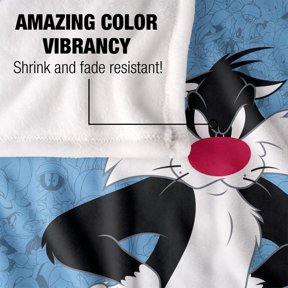 Looney Tunes Character Collage Sylvester Blanket