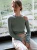 LENINA Thea Cutout Knit Top_Mint