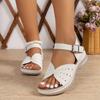 Fashion Wedge Sandals for Women Shoes Summer Open Toe Buckle Strap Beach Shoes for Women Sports Sandals Hollow Big Size 43 Women Sandals