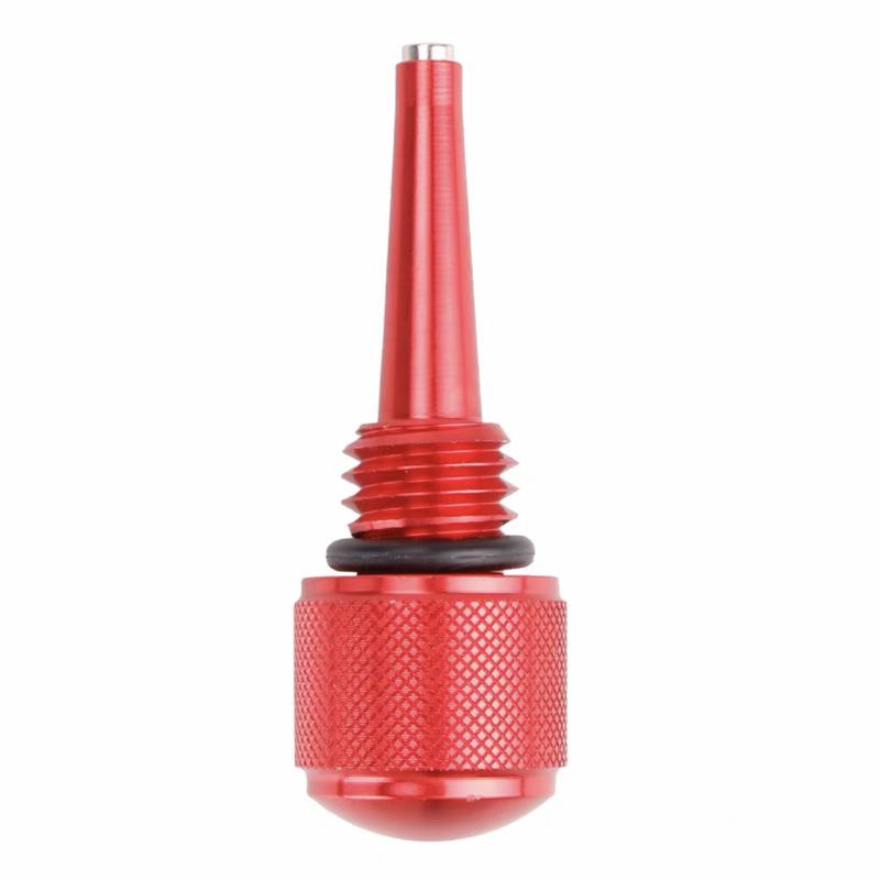 2 Pcs Magnetic Oil Dipstick 18x2.5mm Thread Size for Inverter Generators Aluminum Rust Resistant Red Dipsticks