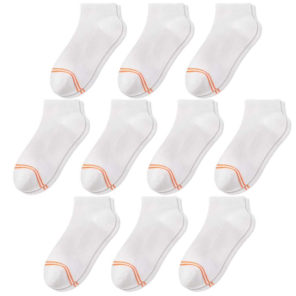 Children's Summer Half-Mesh Boneless Ankle Socks Ages 3-16+, Boys Girls and Teenagers Breathable, Sweat-Absorbent Combed Cotton
