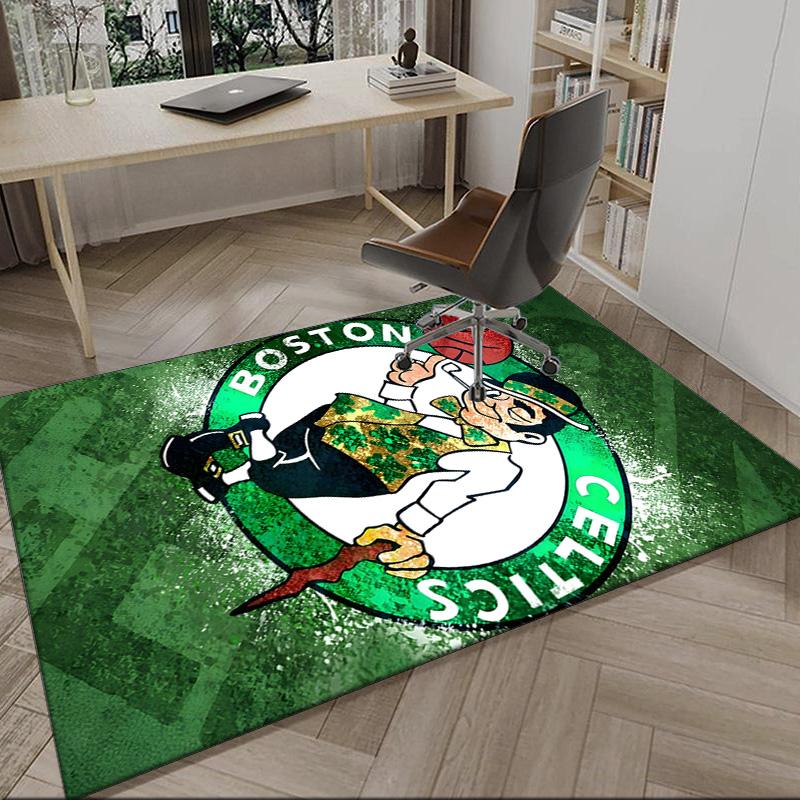 Celtics Logo Carpet, Kitchen Rugs, Yoga Mat, Non-Slip Mats, Rug for Bathroom, Living Room bedroom, Camping Rugs Christmas Gift
