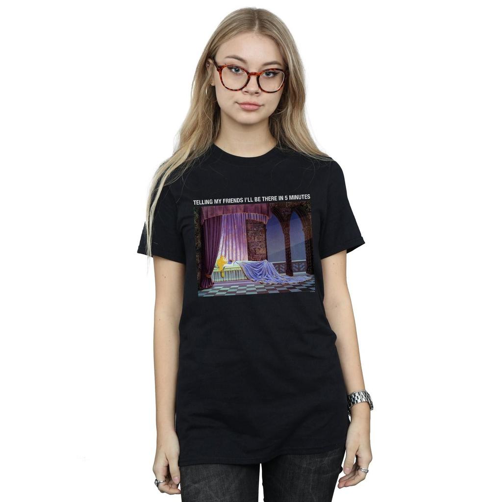 Disney Womens/Ladies Sleeping Beauty IÂ´ll Be There In 5 Cotton Boyfriend T-Shirt