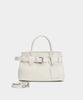 Badgigi Belt Leather Mini Tote Bag, Cream