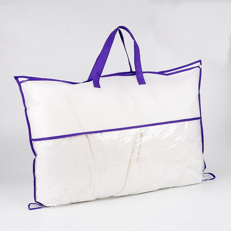 Logo Home Textile Zipper Packing Bag Storage Bag Non-Woven Fabric PVC Pillow Dustproof Wholesale Sewing Tote Bag Printed