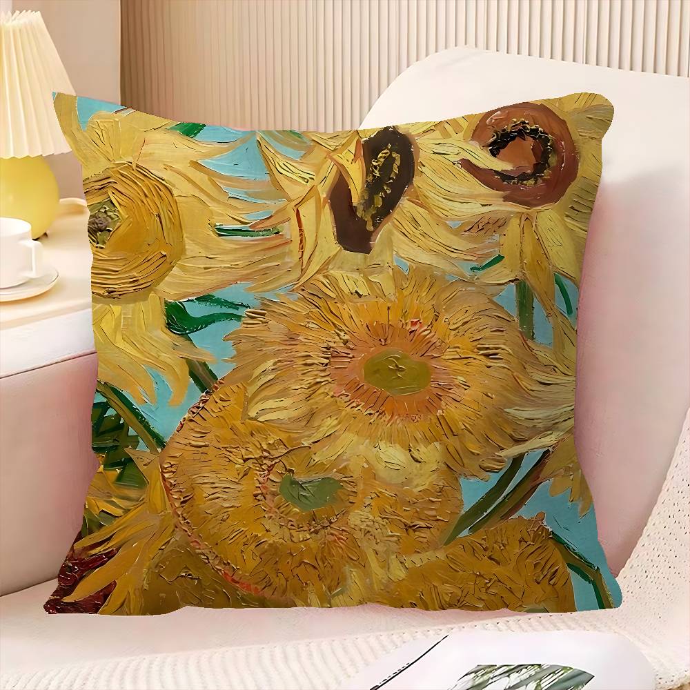 Van Gogh Oil Painting Pillowcases Home Bedding Decorative Pillow Cover Wedding Super Soft Pillow Case