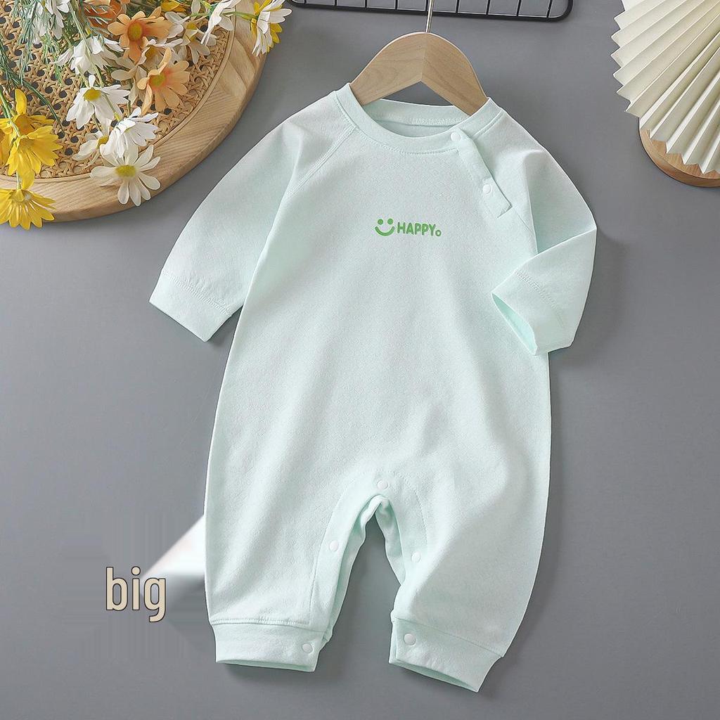 Unisex Pure Cotton Long Sleeve Onesie for Newborns - Spring/Autumn