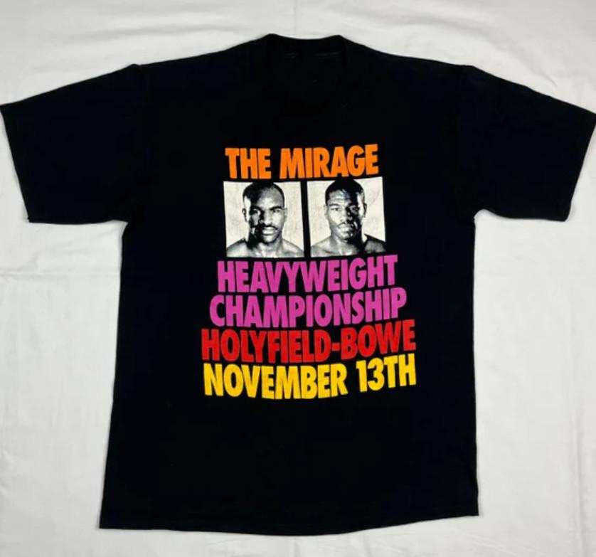 Evander Holyfield Riddick Bowe Mens Boxing T-Shirt S-45XL Unisex T-Shirt XXXXL