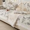 1pc Modern Chenille Sofa Mat with Tassel Embellishment - Machine Washable Wear-Resistant One-Piece Cover for Armchair to 4-Seater Sofas